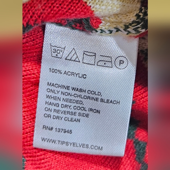 Tipsy Elves Chicago Fair Isle Holiday Unisex Sweater Size Large - Picture 10 of 12